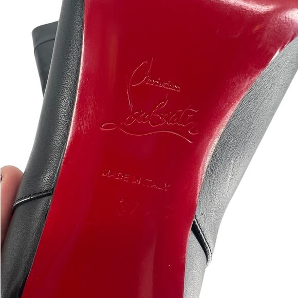 Christian Louboutin Loo Botta 85mm Knee High Boot in Black Calf Leather - Picture 15 of 16